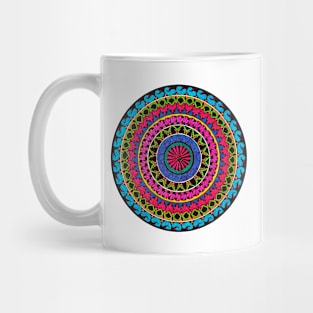 Handmade colorful mandala drawing art Mug